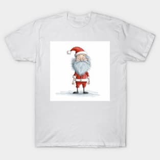 Dadaistic Art,Creative Child's Drawing - Santa Claus T-Shirt